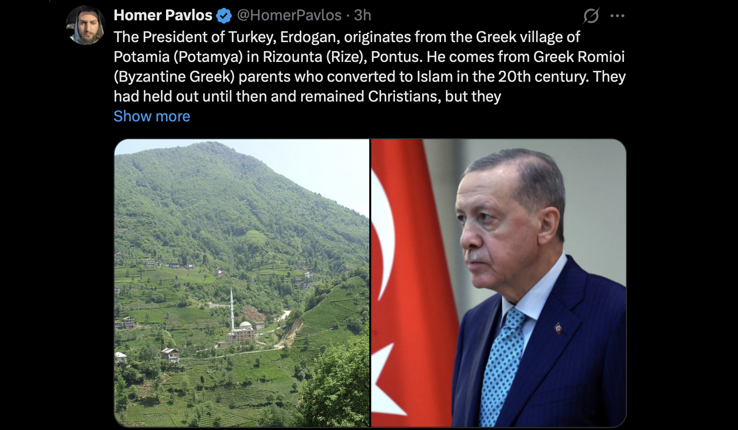 Is Erdogan...Greek?