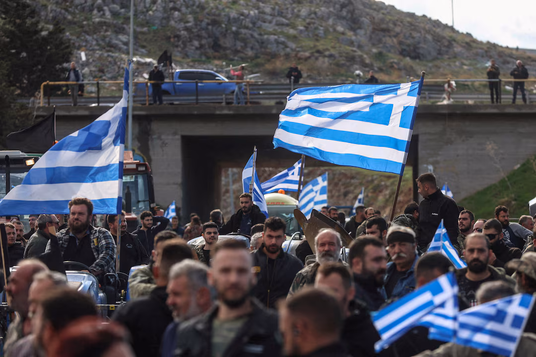 Lesvos Greece Farmer Protests