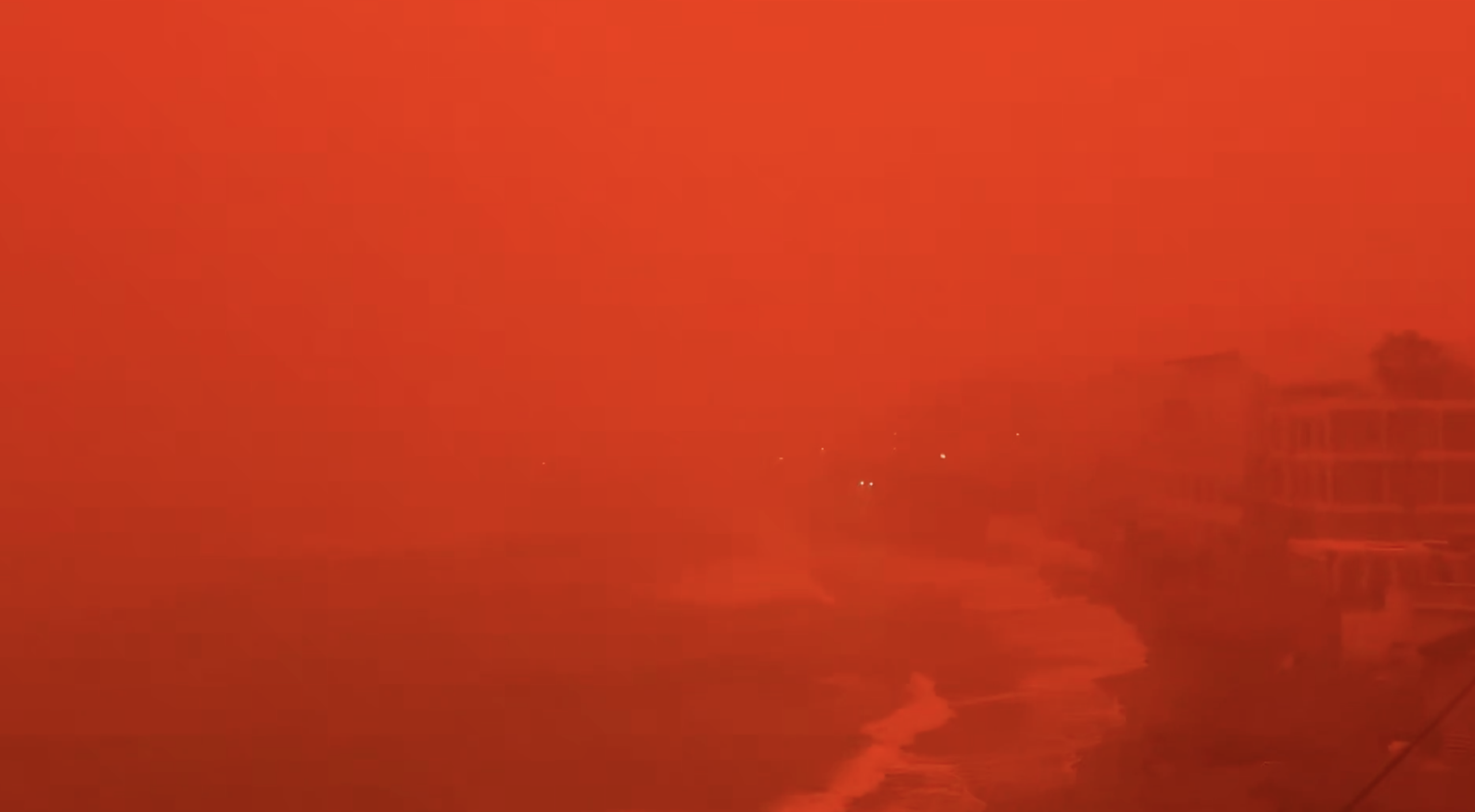 Red skies in Crete, Greece