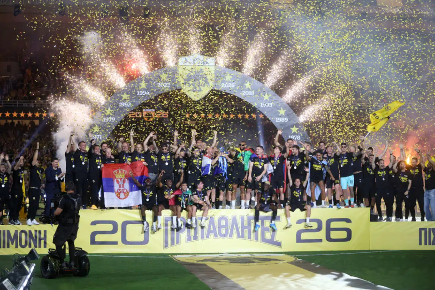 Champions! AEK Light Up the Sky for 14th Title